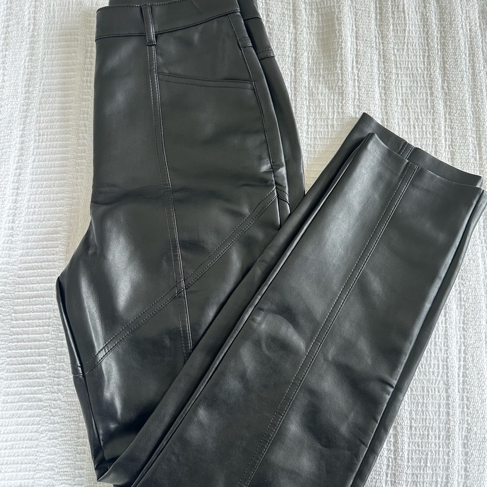 Wilfred Rebel Black Faux Leather Pants